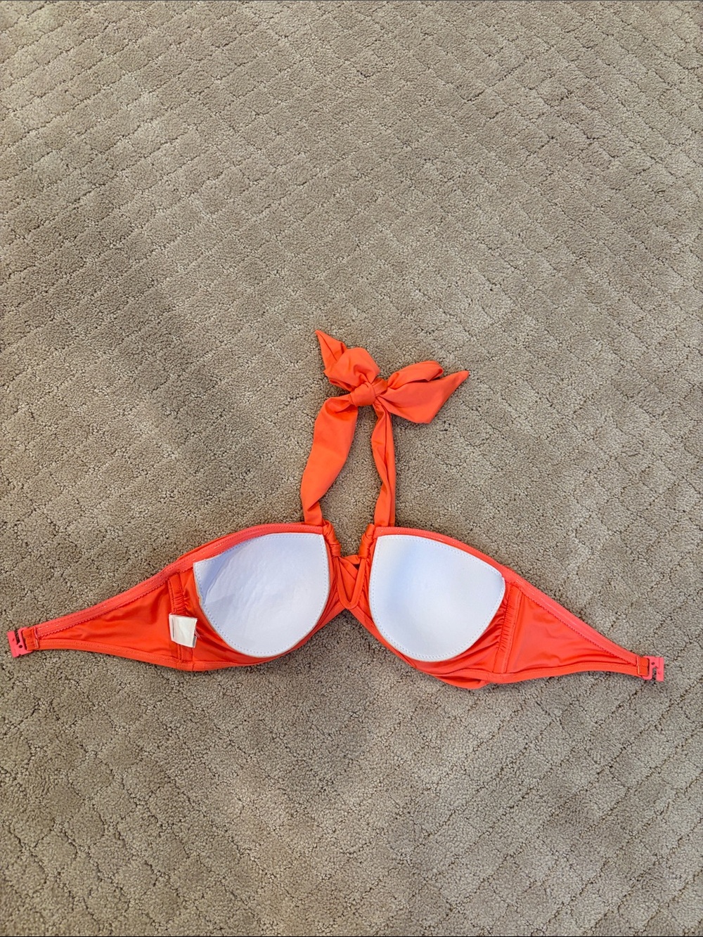 Seafolly Orange Twist Halter Bikini Top - Picture 4 of 10
